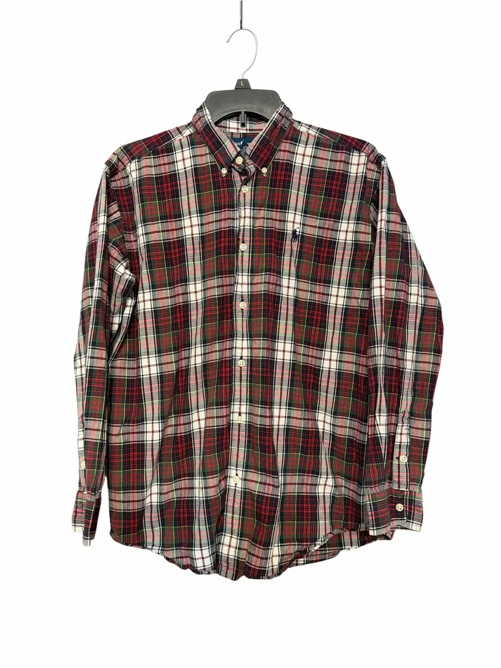 Ralph‎ Lauren Men’s Red Plaid Button-Up Shirt